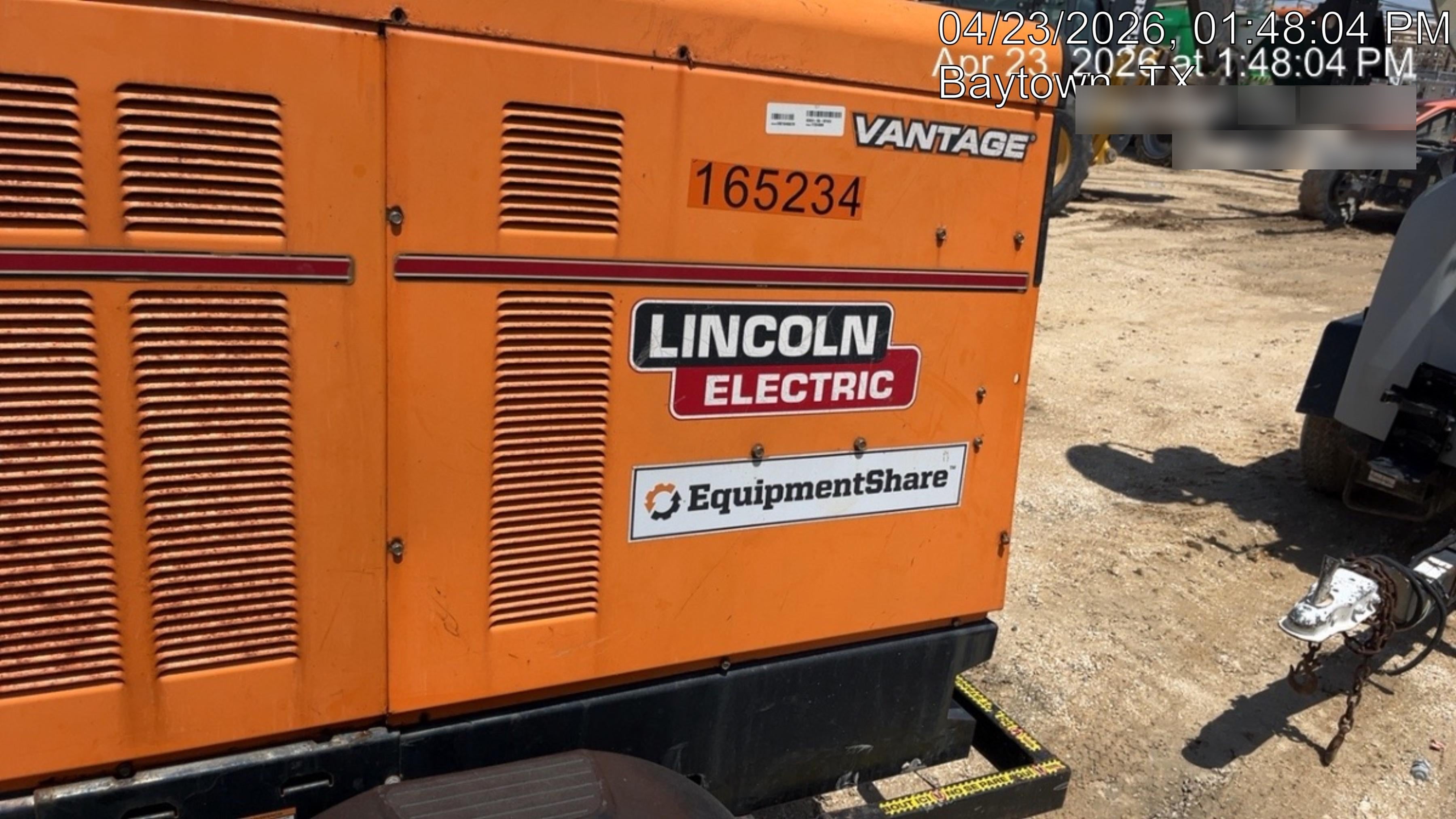 2021 Lincoln Electric Vantage 549X Ready Pak 3, ORANGE (includes trailer, cable rack, fender light kit)