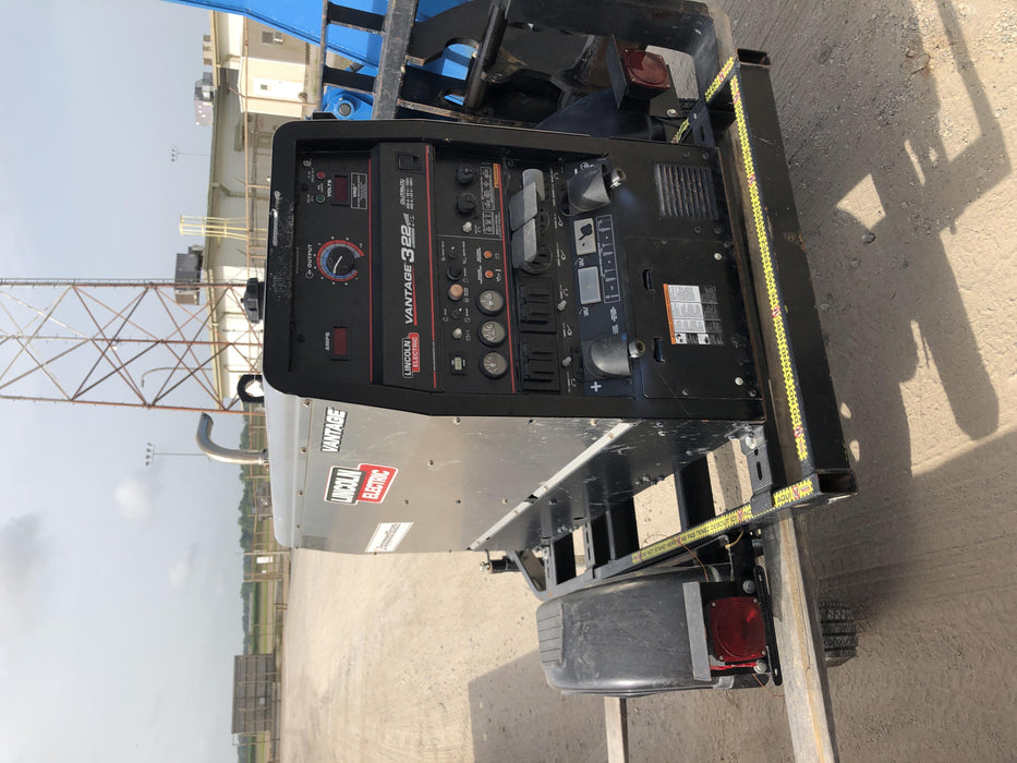2019 Lincoln Electric Vantage 322 Lincoln Vantage 322 Welder w/Trailer, Light Kit, Cable Rack