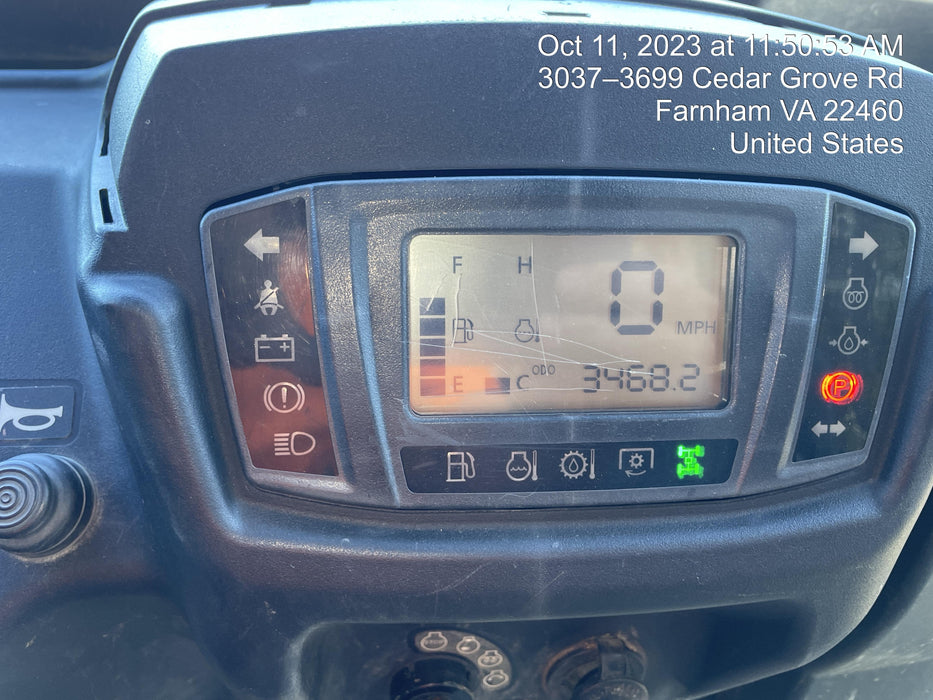 2021 Kubota RTV-X1140W-H Plastic Canopy, Windshield Acrylic Clear, LED Strobe Light, Wire Harness Kit, Back up Alarm