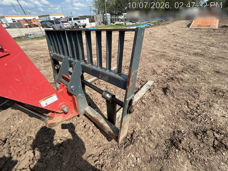 2018 Manitou MTA10055 Manitou MTA 10055 w/Cab/Heat/AC, Work Lights/Strobe, Aux Hyd, Solid Tires, Lift Hook, 66" Carriage, 60" Forks