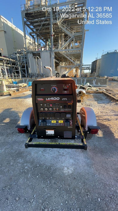 2022 Lincoln Electric LE400 Kubota V1505, Trlr, Cable Rack, Light Kit, ES Decals, T3