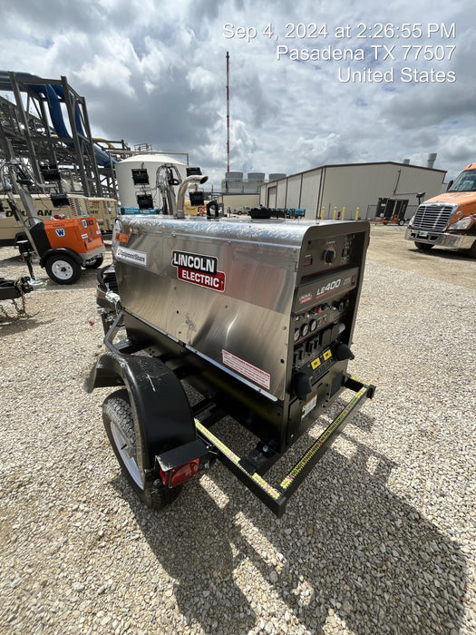 2024 Lincoln Electric LE400 Kubota V1505, Trlr, Cable Rack, Light Kit, ES Decals, T3