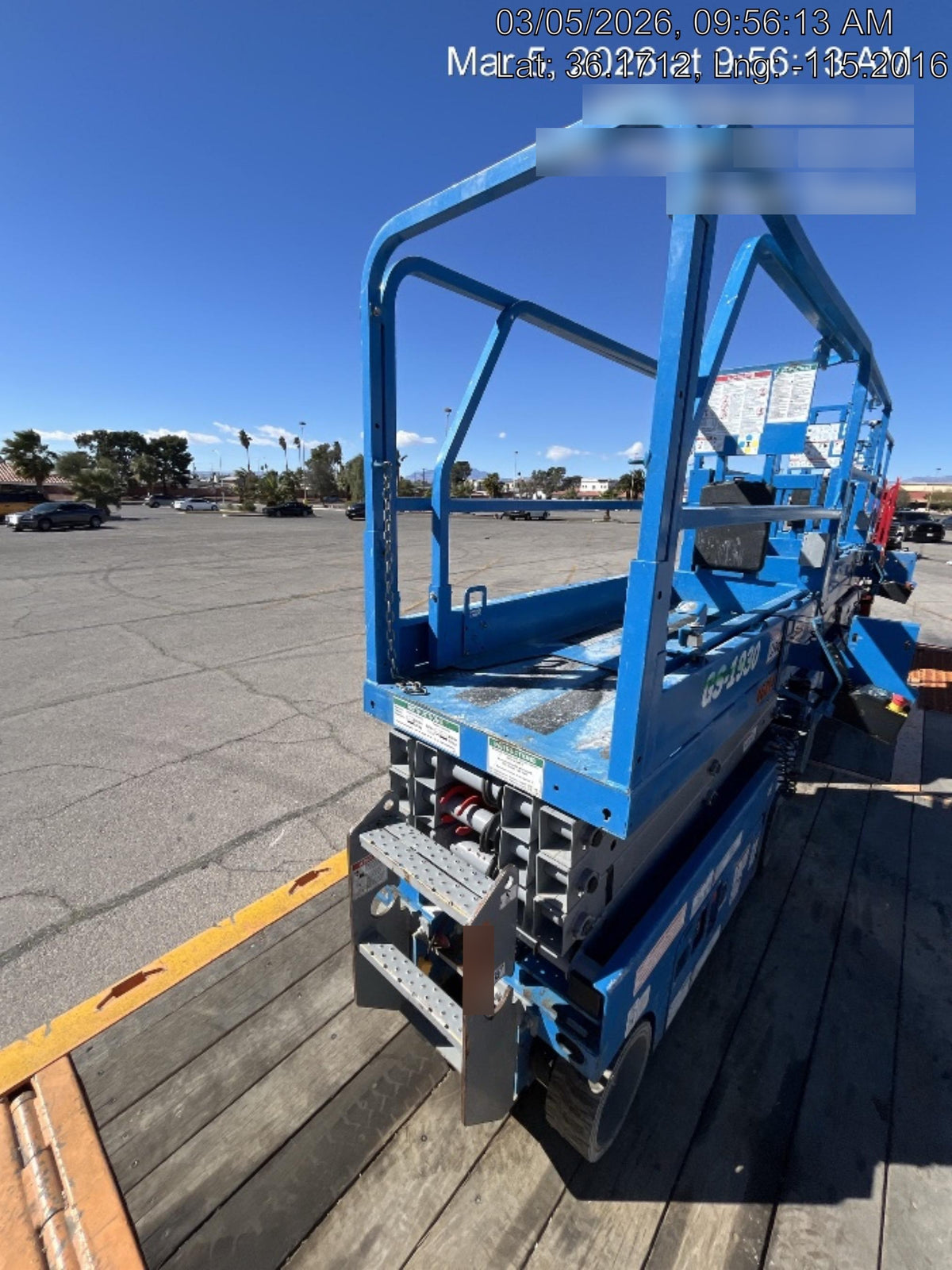 2019 Genie GS-1930 Fixed rails with chain Entry