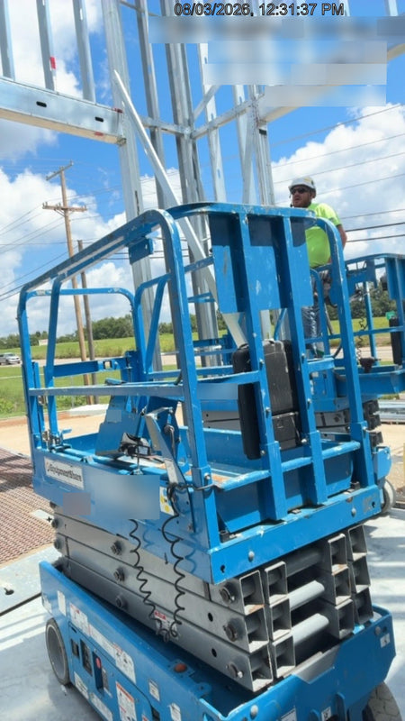2020 Genie GS-1930 Solid Non Marking Tires, Beacon, Folding rails with half height swing gate