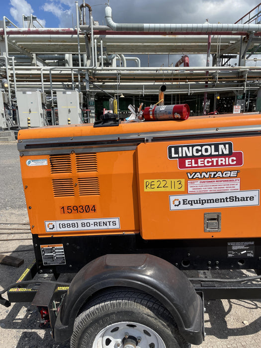 2021 Lincoln Electric Vantage 322 Vantage 322 Ready Pak 3 w/ Decals, ORANGE (includes trailer, cable rack, fender light kit) NO Telematics