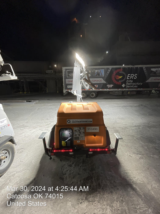 2023 Generac MLT2 Diesel, Flex Switch 120V Input, Powerzone Controller, (4) 320W LED Lights, 4kW Generator, 39.9 Gal Fuel Tank, 2" Ball, T3