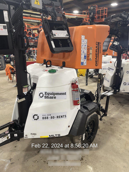 2024 Generac MLT2 Diesel, Flex Switch 120V Input, Powerzone Controller, 
(4) 320W LED Lights, 4kW Generator, 39.9 Gal Fuel Tank, 2" Ball, T3