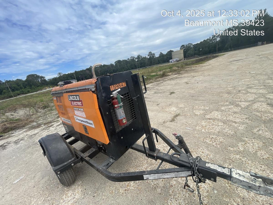 2021 Lincoln Electric Vantage 322 Vantage 322 Ready Pak 3 w/ Decals, ORANGE (includes trailer, cable rack, fender light kit) NO Telematics