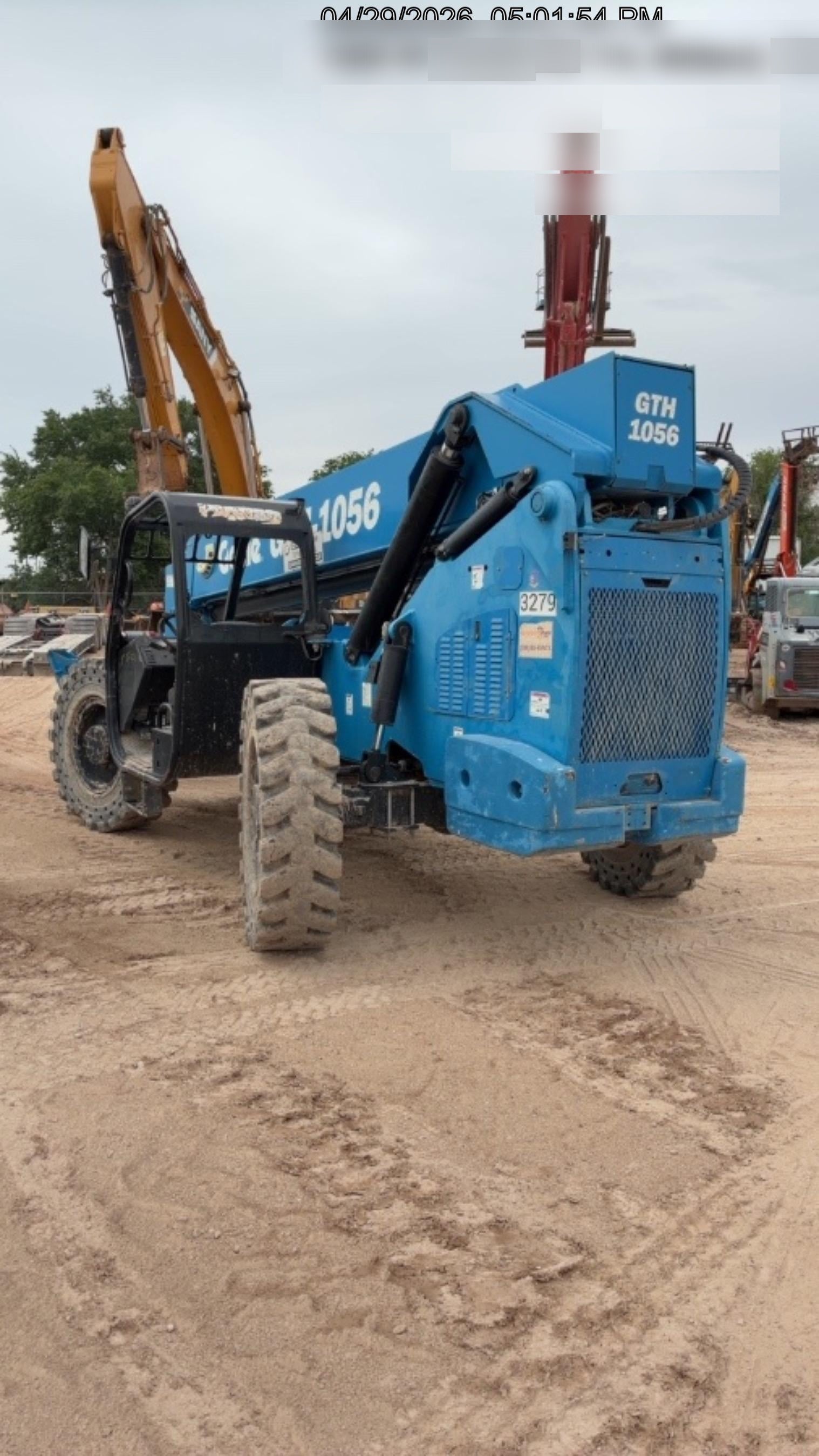 2017 Genie GTH-1056 Solid Tires, 60" carriage, Light Kit, Open ROPS