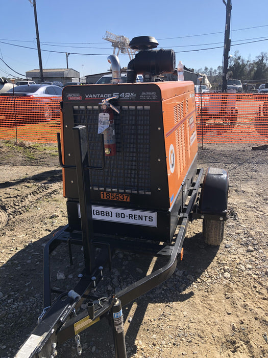 2021 Lincoln Electric Vantage 549X Ready Pak 3, ORANGE (includes trailer, cable rack, fender light kit)