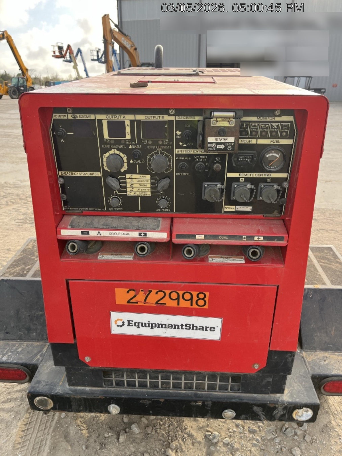 2022 Shindaiwa DGW400MDL Kubota D902 Engine, 23 HP, Dual Op Welder, Wire, Arc, Droop Stick, Tig, and CC Stick Functionality, Simulphase, 3 Phase and 1 Phase Gen Output, Single Axle NB Trlr, Slr Trckl Chrg 12V 12W, Fire Ext