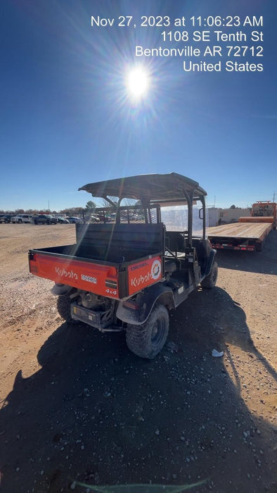 2021 Kubota RTV-X1140W-H Plastic Canopy, Windshield Acrylic Clear, LED Strobe Light, Wire Harness Kit, Back up Alarm