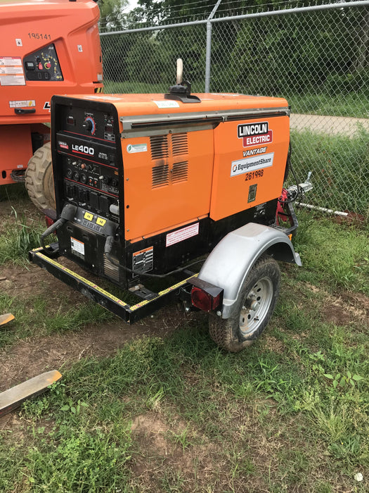 2022 Lincoln Electric LE400 Kubota V1505, Trlr, Cable Rack, Light Kit, ES Decals, T3