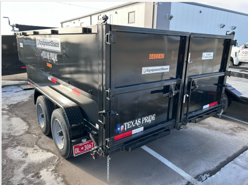 2024 TEXAS PRIDE TRAILERS 14'L x 7'W 5 Cu Yd Trunnion Hydraulic Dump