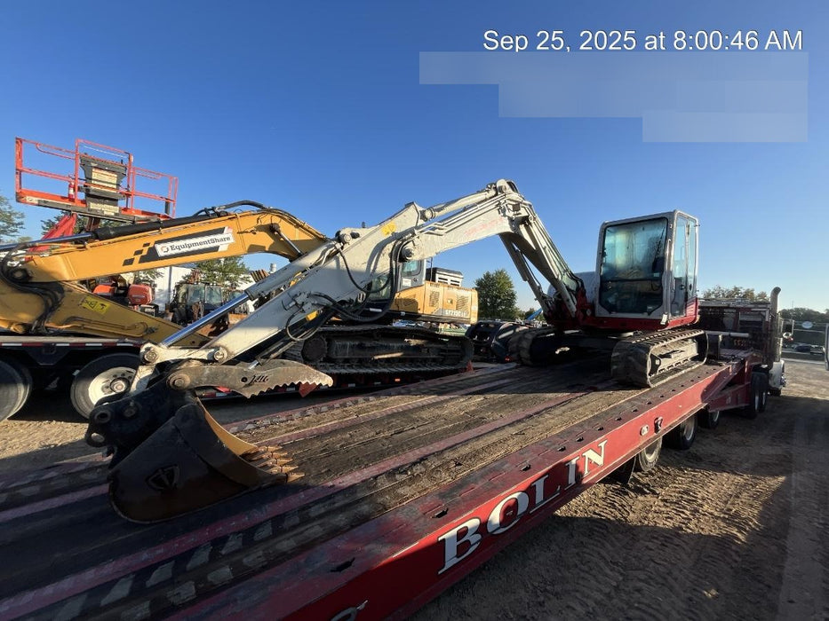 2019 Takeuchi TB290 Cab/Heat/AC Rubber tracks, Dozer blade, Travel alarm, Auxiliary hydraulics w/Manual QC, Hydraulic thumb, 18", 24", and 36" Buckets
