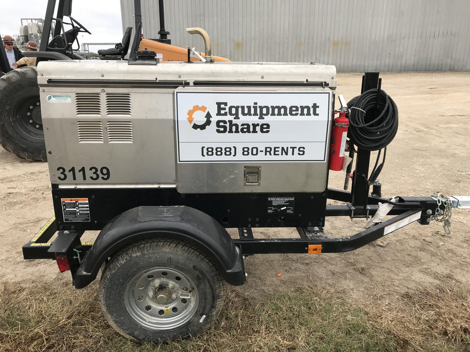 2019 Lincoln Electric Vantage 322 Welder Ready-Pak 3, Two wheel trailer, Fender and Light kit, Cable Rack