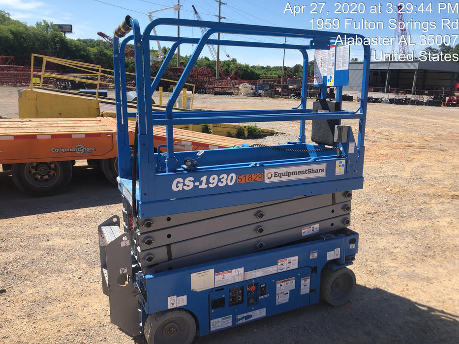 2019 Genie GS-1930 Fixed Rails with Chain Entry