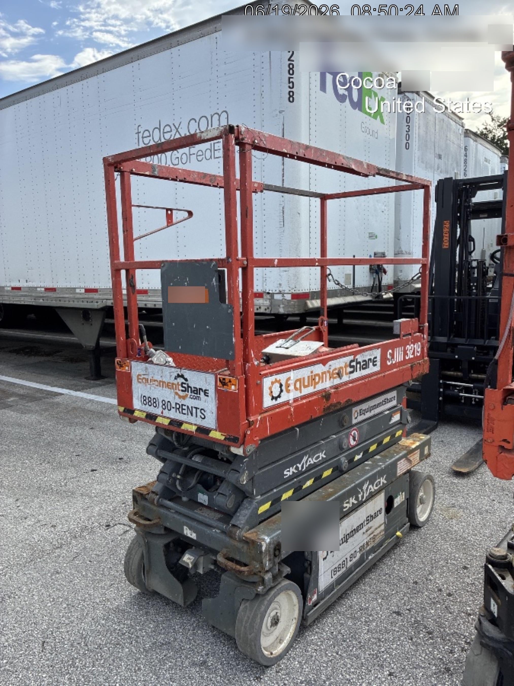 2019 Skyjack SJIII-3219 Skyjack SJIII3219 Standard w/Trojan Batteries