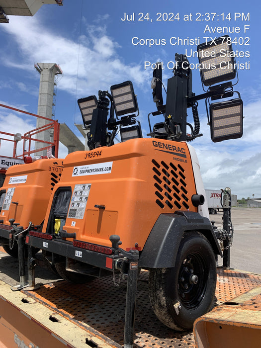 2024 Generac MLT2 Diesel, Flex Switch 120V Input, Powerzone Controller, 
(4) 320W LED Lights, 4kW Generator, 39.9 Gal Fuel Tank, 2" Ball, T3