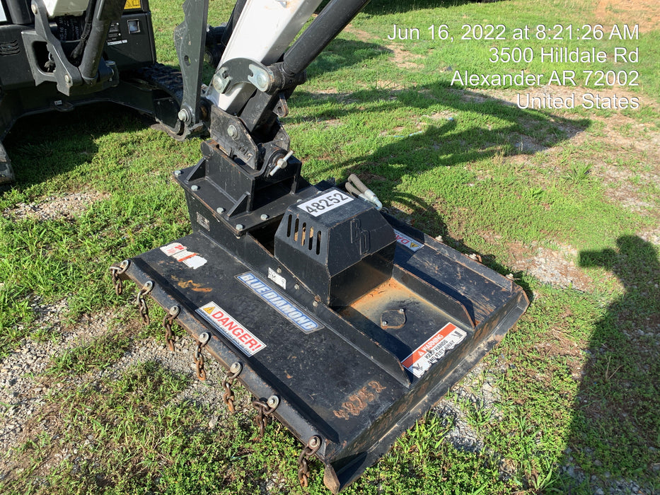 2019 BLUE DIAMOND 42" Brush Cutter, Mini Excavator