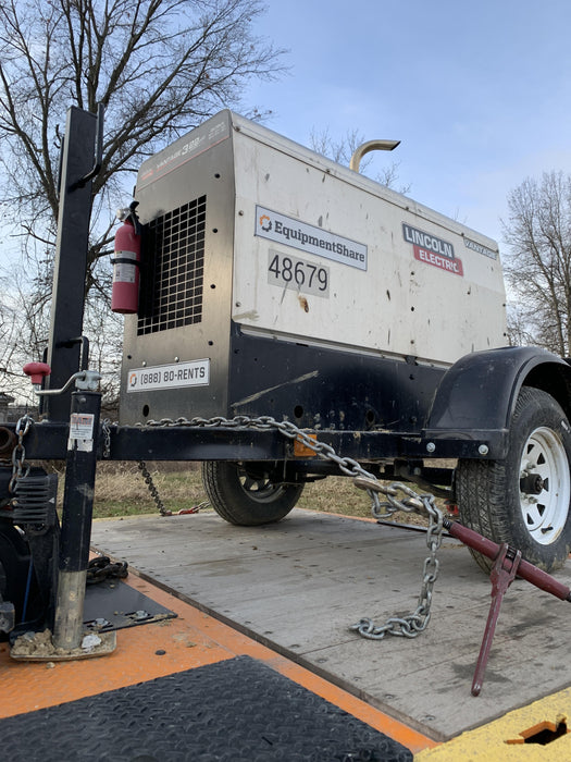 2019 Lincoln Electric Vantage 322 Ready-Pak 3, Two Wheel Trailer, Fender and Light Kit, Cable Rack