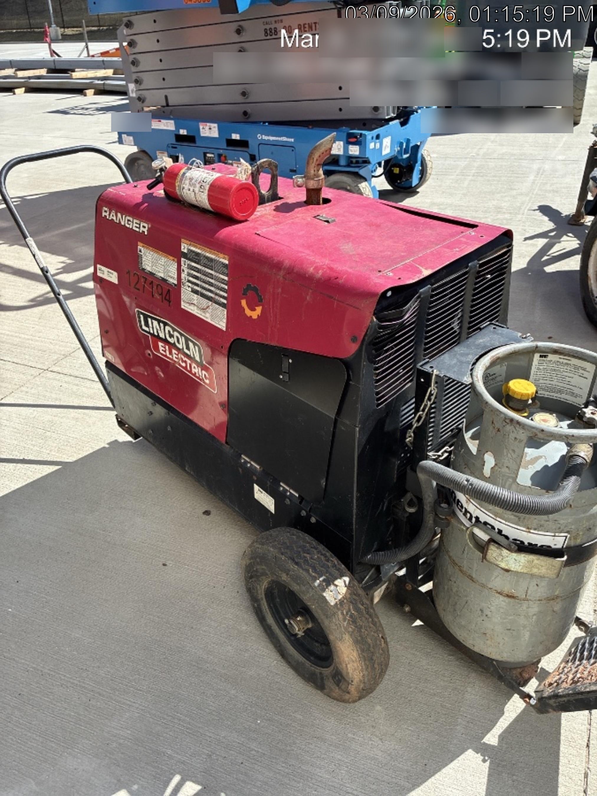 2021 Lincoln Electric Ranger 305 LPG K3430-1, Ranger 305 LPG, Undercarriage, Tank Holder & Strap, 10kw AC Gen, 25hp Kohler LPG Eng