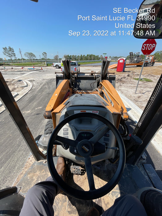 2018 Case 580N STANDARD HOE, ROPS, PILOT CONTROLS, AUX HYD