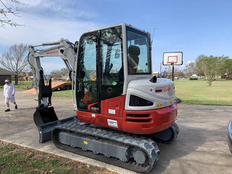 2020 Takeuchi TB250-2C Cab/Heat/Air, Rubber Tracks, Manual TAG QC