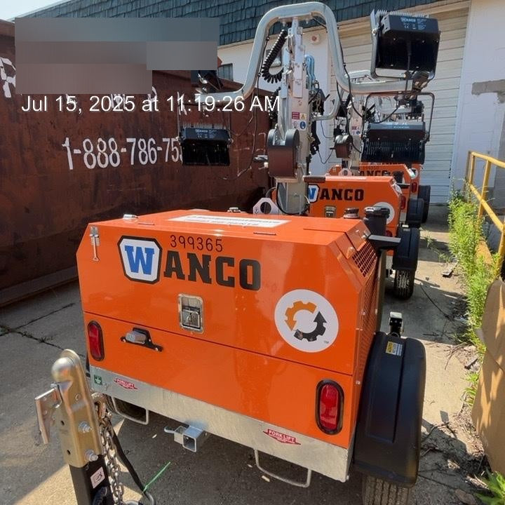 2024 Wanco WLTT-4MM4K Diesel, Deep Sea Controller, Shore Power Plug, Auto Start, (4) 350W LED Floodlights, 4kW Generator, 60 Gal Fuel Tank, 2" Ball, T3