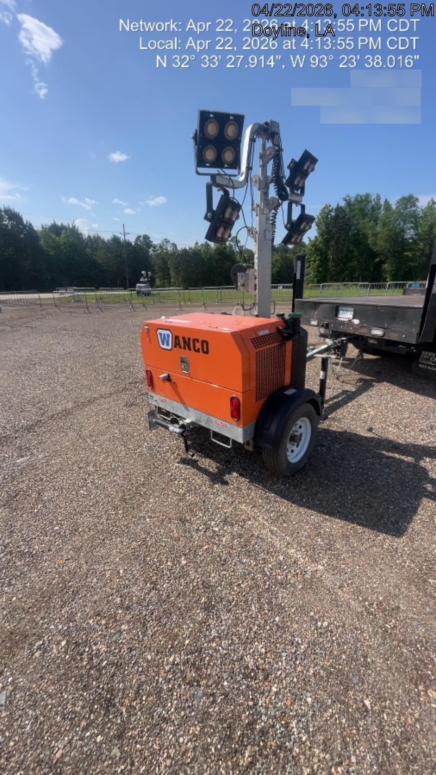 2024 Wanco WLTT-4MM4K Diesel, Deep Sea Controller, Shore Power Plug, Auto Start, (4) 350W LED Floodlights, 4kW Generator, 60 Gal Fuel Tank, 2" Ball, T3