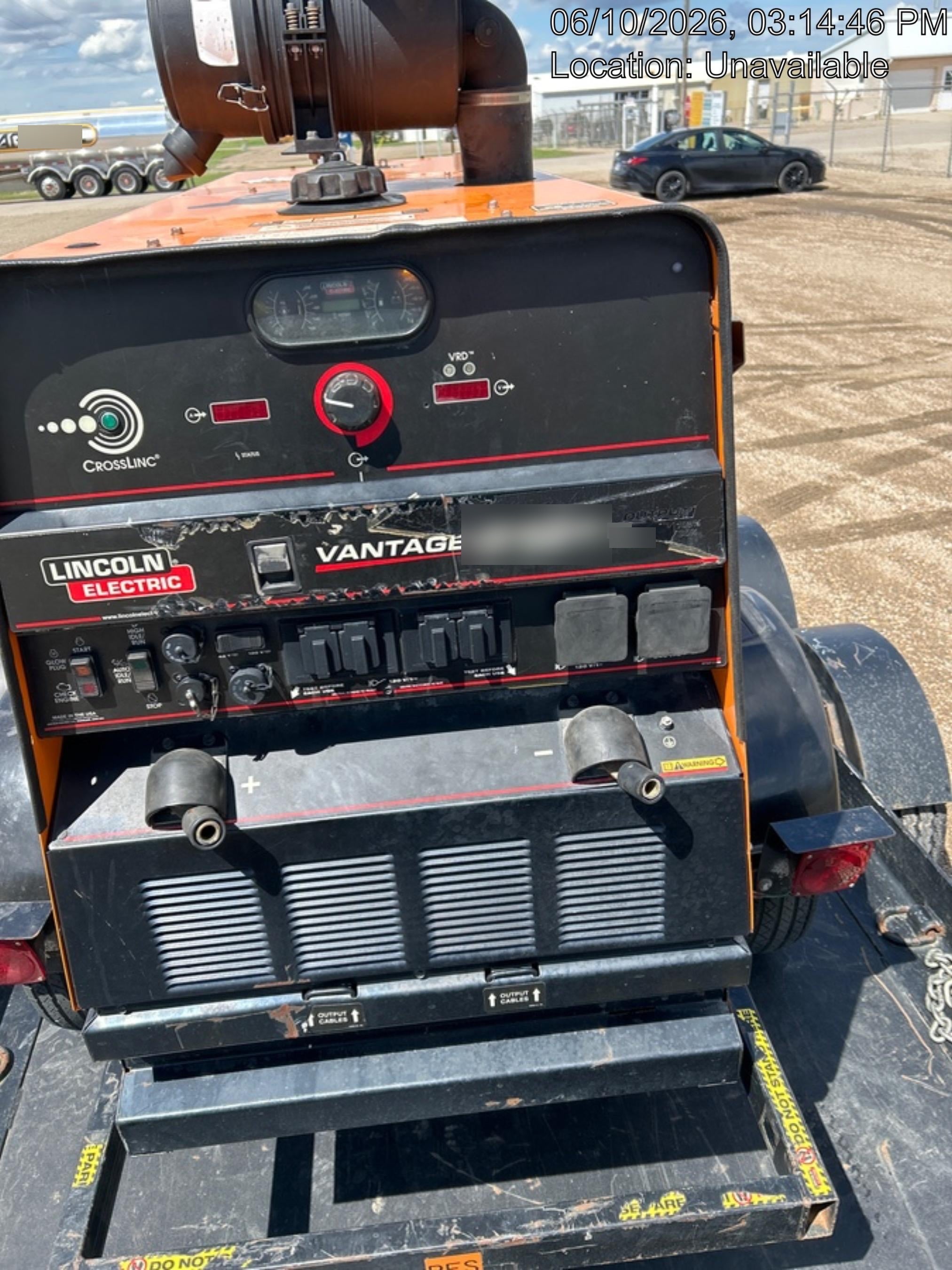2021 Lincoln Electric Vantage 549X Ready Pak 3, ORANGE (includes trailer, cable rack, fender light kit)
