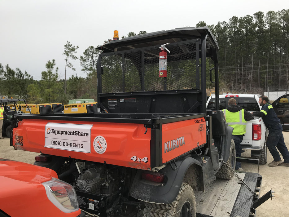 2019 Kubota RTV-X900 4wd Utility Cart, LED Strobe, Windshield Tempered Glass, Plastic Canopy, Backup Alarm