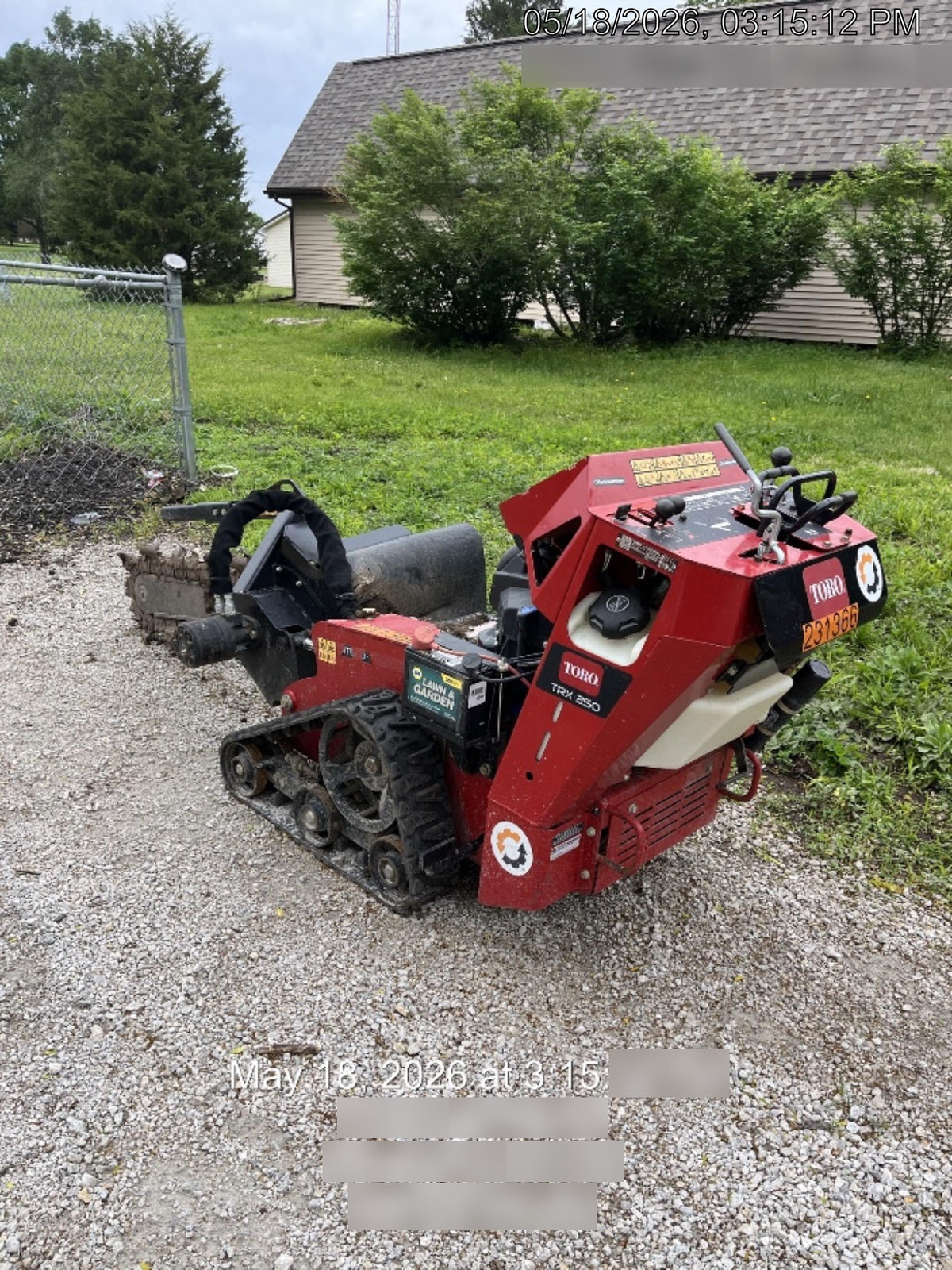 2022 TORO TRX-250