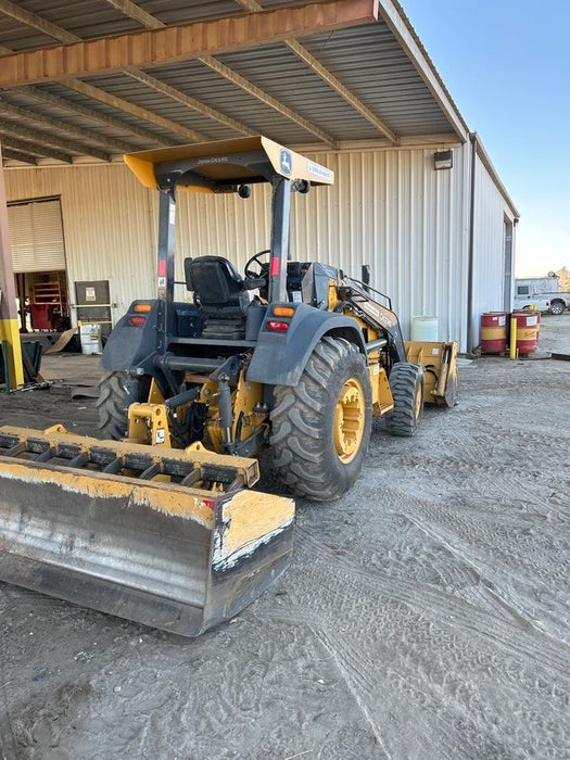 2020 John Deere 210LEP Canopy, 4WD, Second rear hydraulic cylinder, Light Package, Wheel weights
