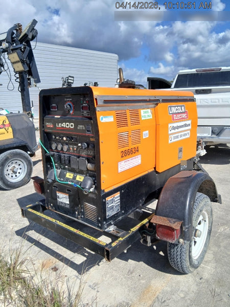 2022 Lincoln Electric LE400 Kubota V1505, Trlr, Cable Rack, Light Kit, ES Decals, T3