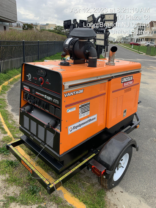 2021 Lincoln Electric Vantage 549X Ready Pak 3, ORANGE (includes trailer, cable rack, fender light kit)