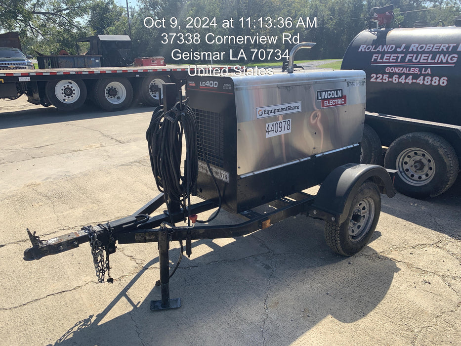 2024 Lincoln Electric LE400 Kubota V1505, Trlr, Cable Rack, Light Kit, ES Decals, T3