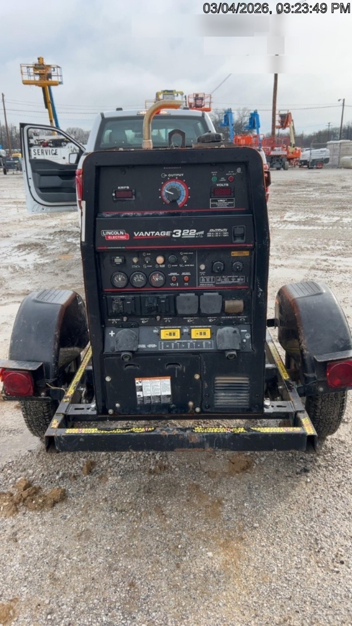 2021 Lincoln Electric Vantage 322 Vantage 322 Ready Pak 3 w/ Decals, ORANGE (includes trailer, cable rack, fender light kit) NO Telematics