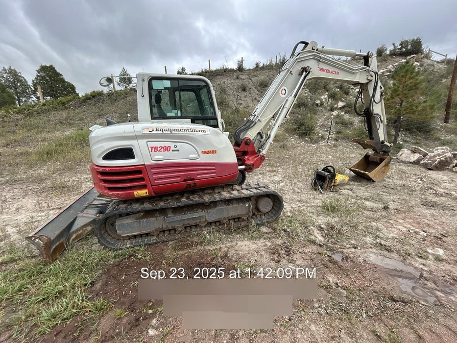 2020 Takeuchi TB290C Cab/Heat/Air, Rubber Tracks, Manual TAG QC