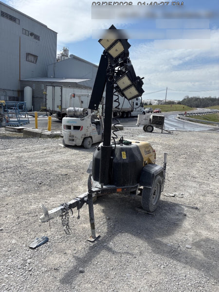 2022 Allmand NLV3GR (4) LED Light Fixture 350W, 23' Vertical Mast, 3kW Prime, Towable, ES Decals, T3