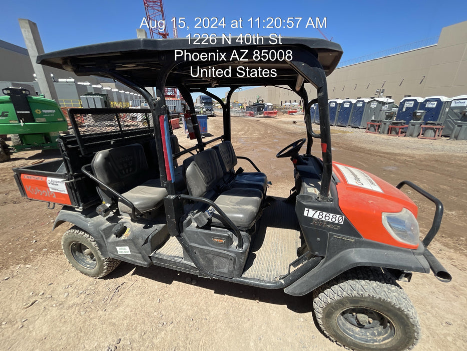 2021 Kubota RTV-X1140W-H Plastic Canopy, Windshield Acrylic Clear, LED Strobe Light, Wire Harness Kit, Back up Alarm