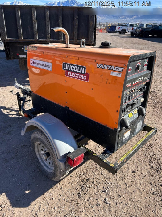 2022 Lincoln Electric LE400 Kubota V1505, Trlr, Cable Rack, Light Kit, ES Decals, T3