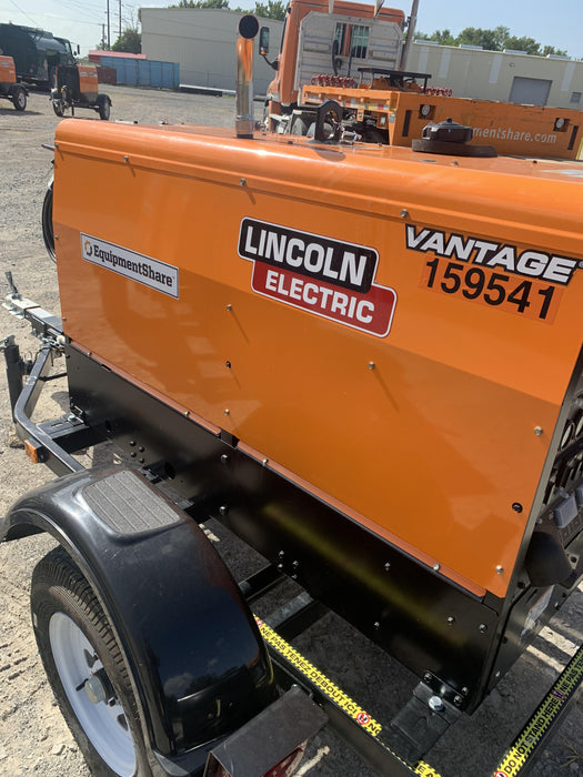 2021 Lincoln Electric Vantage 322 Vantage 322 Ready Pak 3 w/ Decals, ORANGE (includes trailer, cable rack, fender light kit) NO Telematics