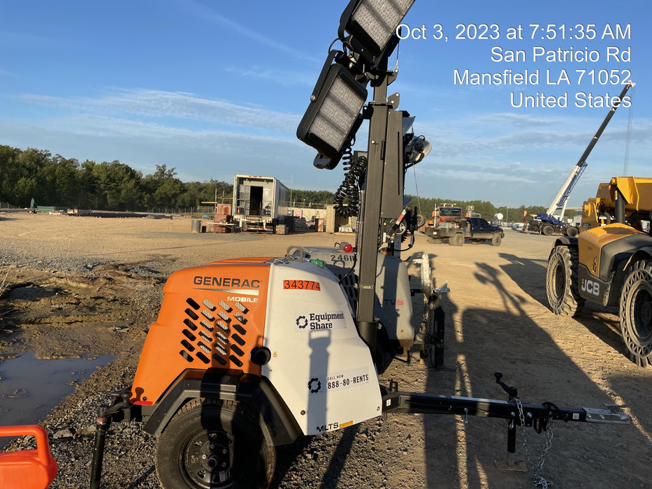 2023 Generac MLT2 Diesel, Flex Switch 120V Input, Powerzone Controller, (4) 320W LED Lights, 4kW Generator, 39.9 Gal Fuel Tank, 2" Ball, T3