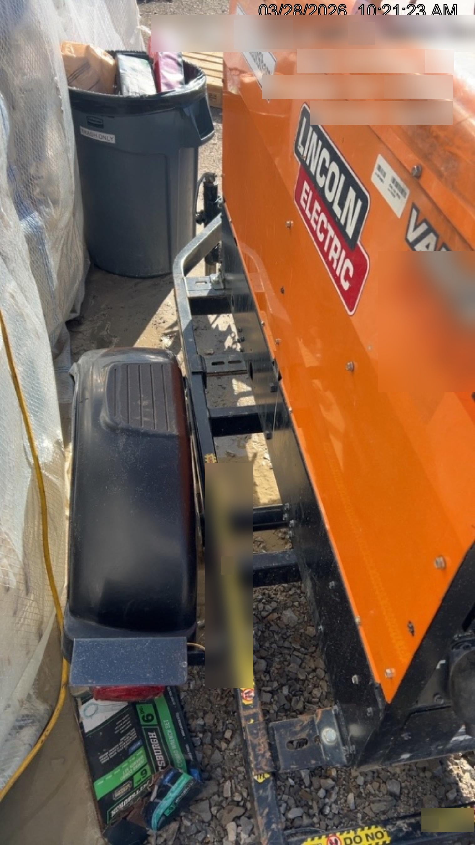 2021 Lincoln Electric Vantage 322 Vantage 322 Ready Pak 3 w/ Decals, ORANGE (includes trailer, cable rack, fender light kit) NO Telematics