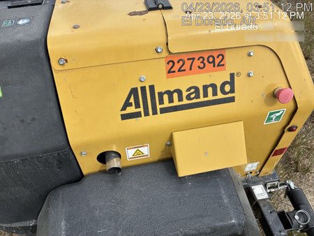 2022 Allmand NLV3GR (4) LED Light Fixture 350W, 23' Vertical Mast, 3kW Prime, Towable, Deep Sea L401, Leveling Jacks, Yanmar T4F 5.8hp