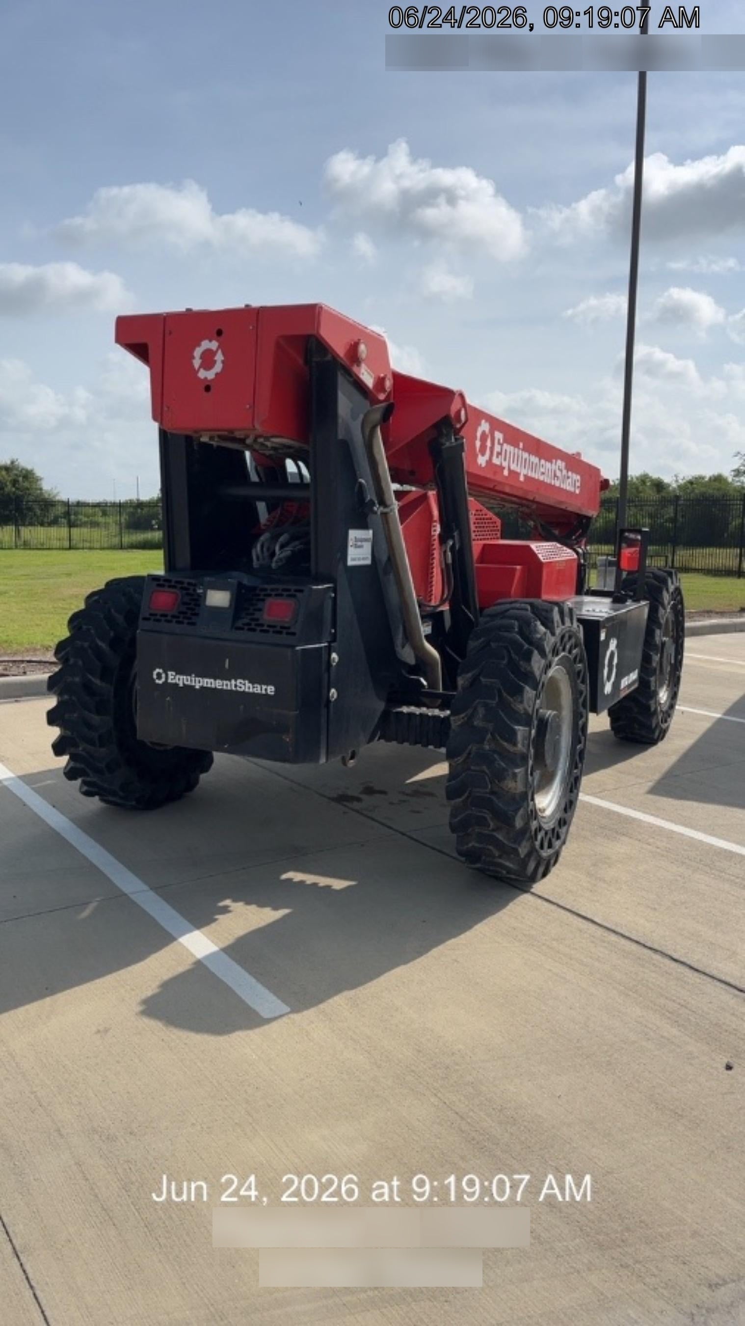 2019 Manitou MTA8044 74hp T4F, Cab/Heat/Air, Cab and Boom LED work lights, Auxiliary Hydraulics, Solid Tires, Amber strobe, Lift Hook 66" Carriage, 60" Forks