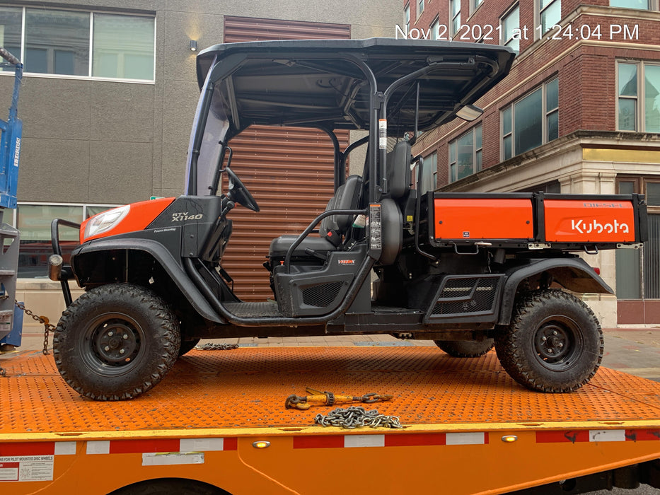 2022 Kubota RTV-X1140W-H Plastic Canopy, Windshield Acrylic Clear, LED Strobe Light, Wire Harness Kit, Back up Alarm