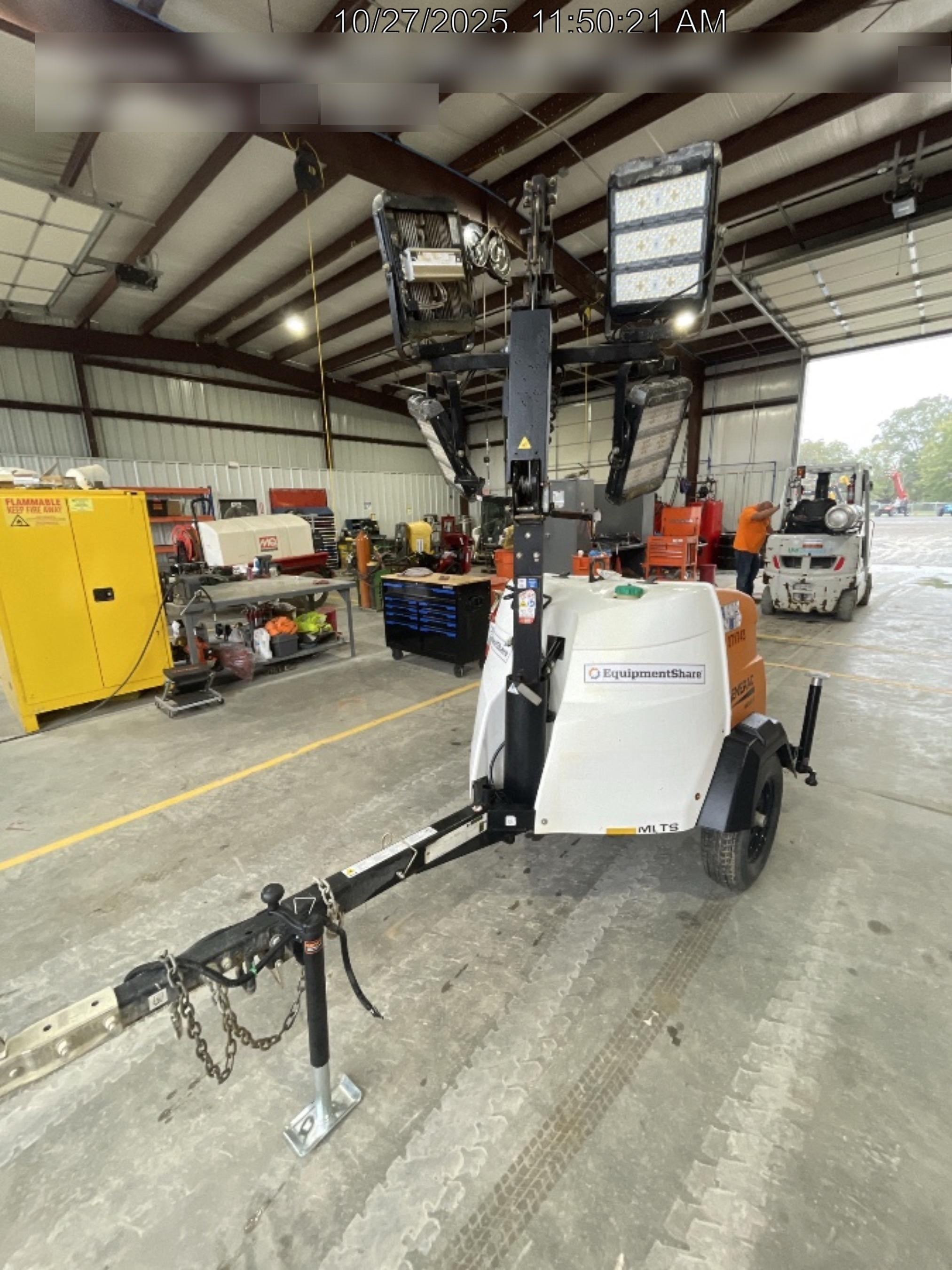2023 Generac MLT2 Diesel, Flex Switch 120V Input, Powerzone Controller, 
(4) 320W LED Lights, 4kW Generator, 39.9 Gal Fuel Tank, 2" Ball, T3