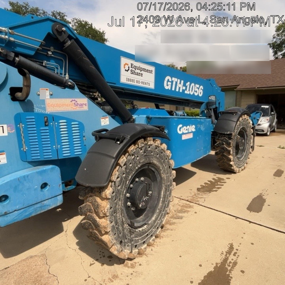 2017 Genie GTH-1056 Genie GTH1056, Solid Tires, 60" carriage, Light Kit, Open ROPS
